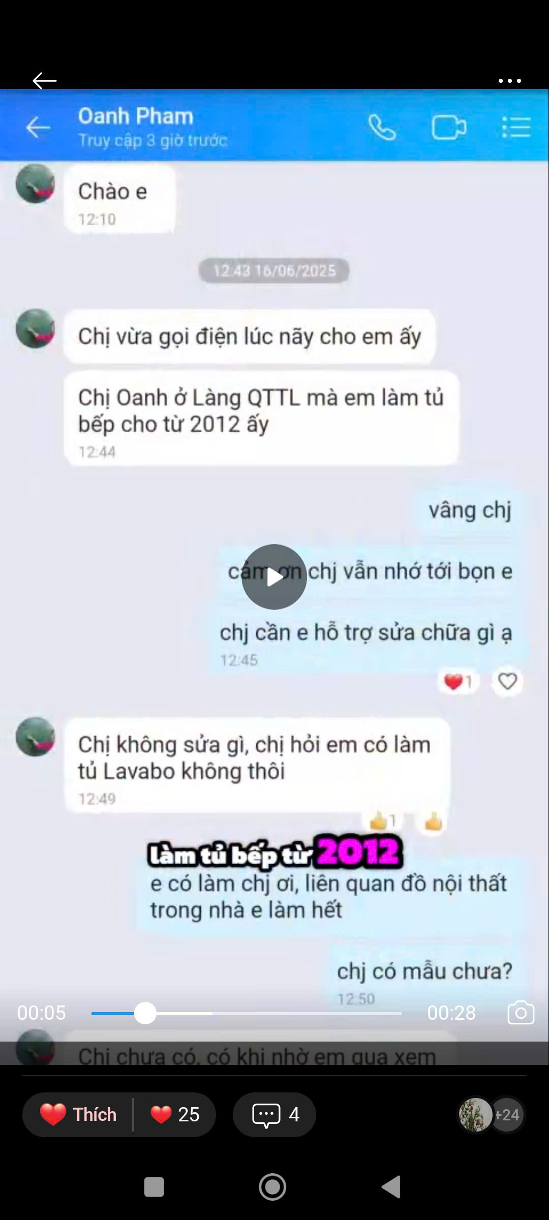Ảnh cảm nhận của Chị Oanh